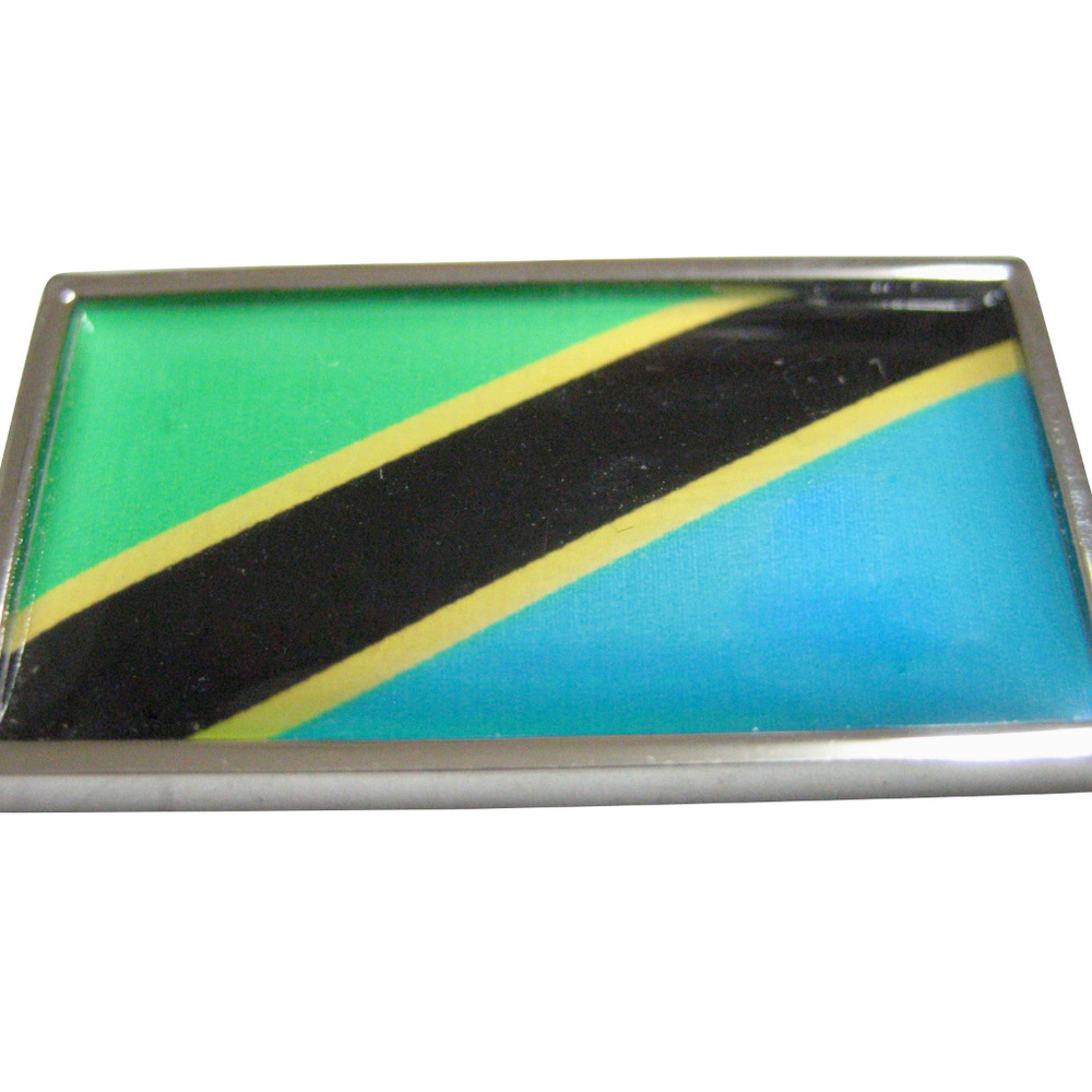 Thin Bordered Tanzania Flag Magnet